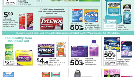 Walgreens J&J Incentive Feature